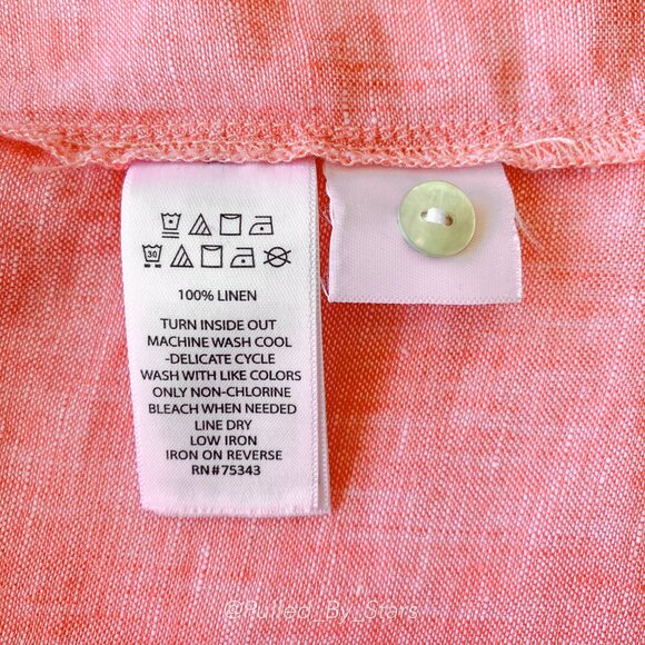 JONES & CO | JONES NEW YORK Sleeveless Red Linen Tunic Top - Size M - NWT - Picture 15 of 15